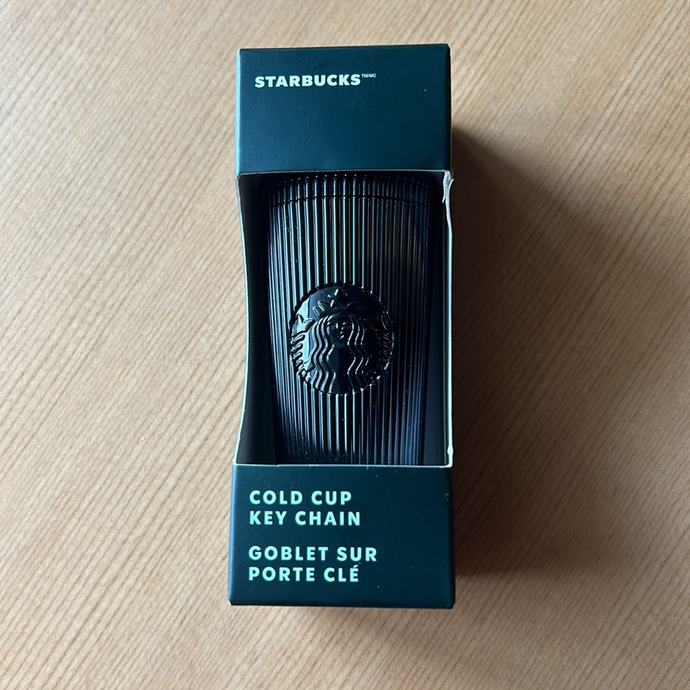 Starbucks Black Cold Cup Key Chain / Ornament - Picture 2 of 6